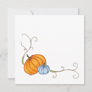 Fall Pumpkin-hälsningskort Julkort