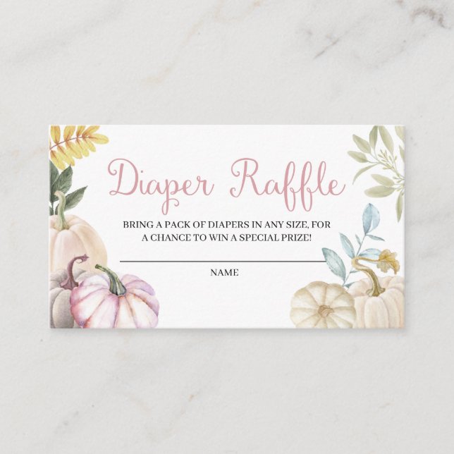 Fall Pumpkin Höstkupong för höstkupong Tilläggskort (Framsida)