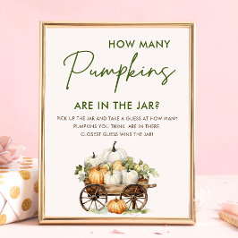 Fall Pumpkin hur många babblyskor spelar Poster