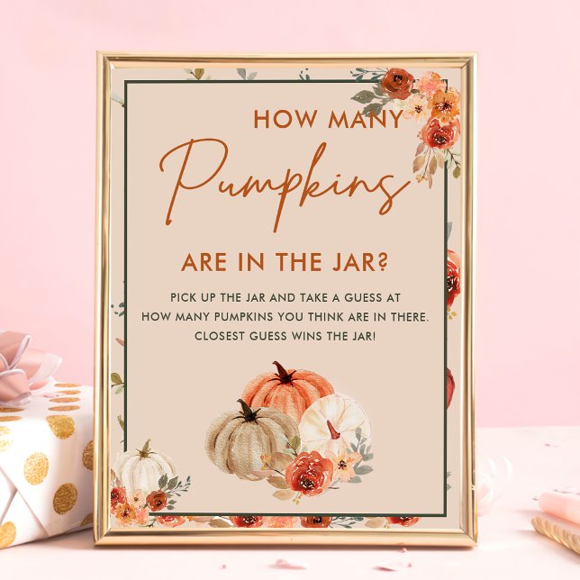 Fall Pumpkin hur många babblyskor spelar Poster (Skapare uppladdad)