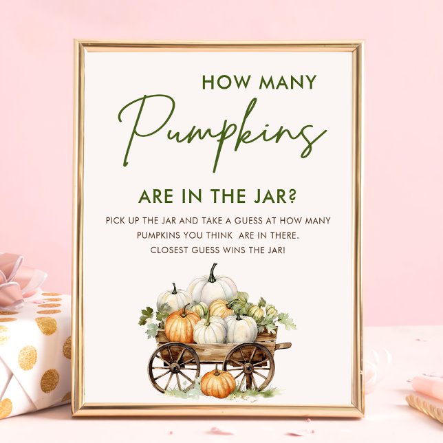 Fall Pumpkin hur många babblyskor spelar Poster (Skapare uppladdad)