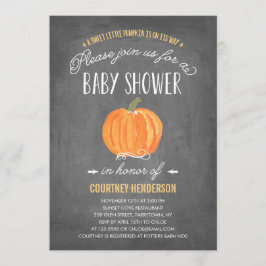 Fall Pumpkin | Inbjudan till babyvisningsprogram