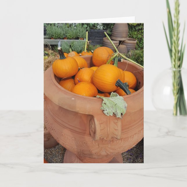 Fall Pumpkin Kort (Framsida)