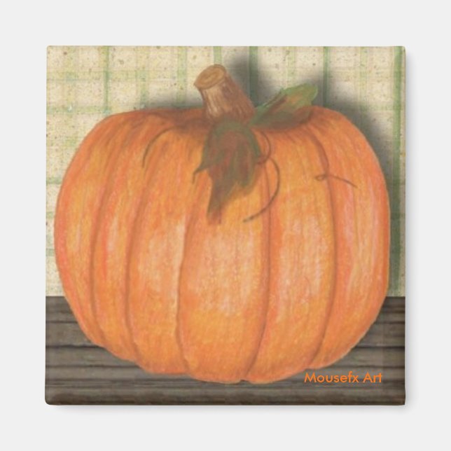 Fall Pumpkin Magnet (Framsidan)