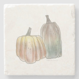 Fall Pumpkin Marble Trivet Stenunderlägg