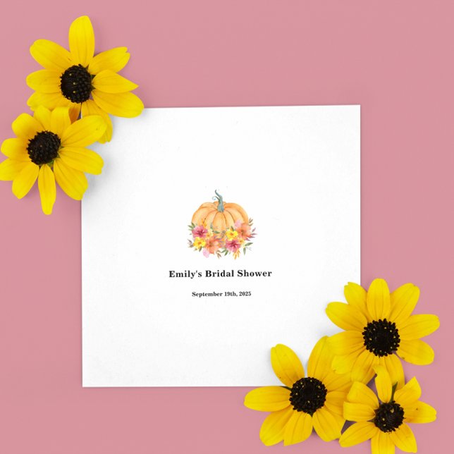 Fall Pumpkin-Möhippa Pappersservett (Skapare uppladdad)