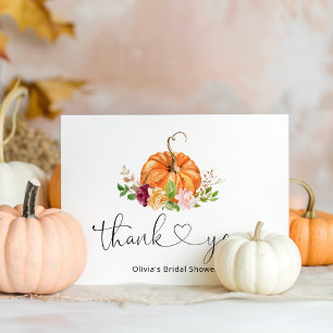 Fall pumpkin-möhippa tack för ditt kort