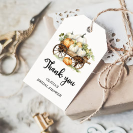 Fall Pumpkin-Möhippan - tack för att du ger Presentetikett