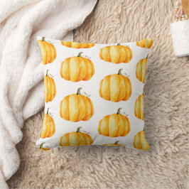 Fall Pumpkin Mönster | Hösten Harvest of Farmhouse Kudde