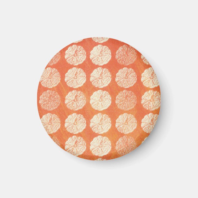 Fall Pumpkin Mönster Magnet (Framsidan)