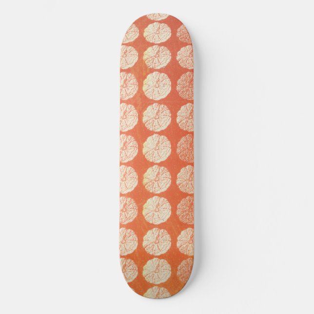 Fall Pumpkin Mönster Mini Skateboard Bräda 18,5 Cm (Framsida)
