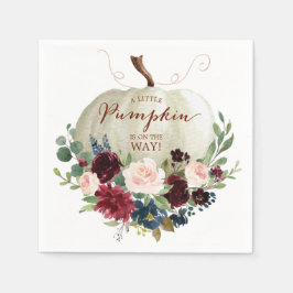 Fall Pumpkin Napkin Cocktail Napkin Pappersservett