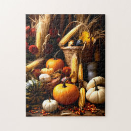 Fall Pumpkin och Maj Harvest Puzzle Pussel