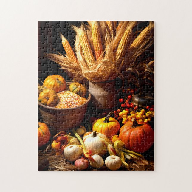 Fall Pumpkin och Maj Puzzle Pussel (Vertikal)