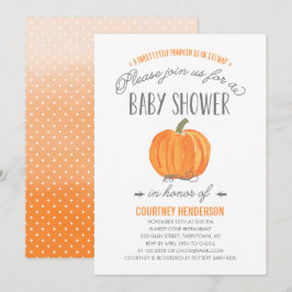 Fall Pumpkin Ombre | Inbjudan till babyvisningspro