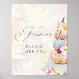 Fall Pumpkin Party favors Poster Signera
