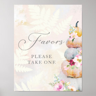 Fall Pumpkin Party favors Poster Signera