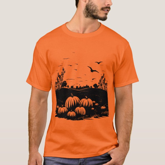 Fall Pumpkin Patch Shirt T Shirt (Framsida)