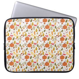 Fall Pumpkin Pattern Laptop Fodral