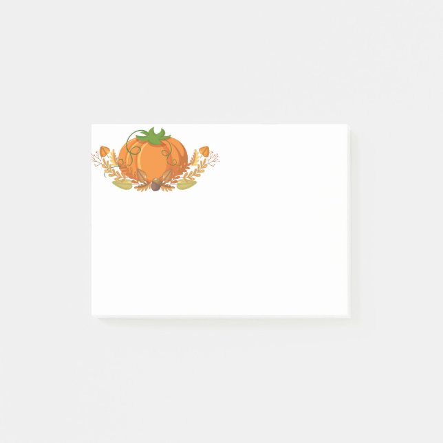 Fall Pumpkin Post Notes Post-it Block (Framsida)