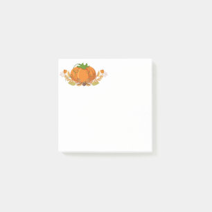 Fall Pumpkin Post Notes Post-it Block