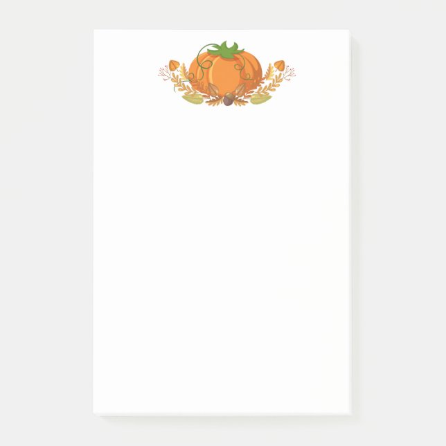 Fall Pumpkin Post Notes Post-it Block (Framsida)