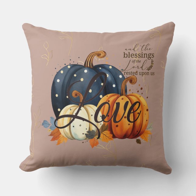 Fall Pumpkin Ro Tint-inspirationskälla Kudde (Framsida)