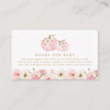 Fall Pumpkin Rosa Bokar för Baby