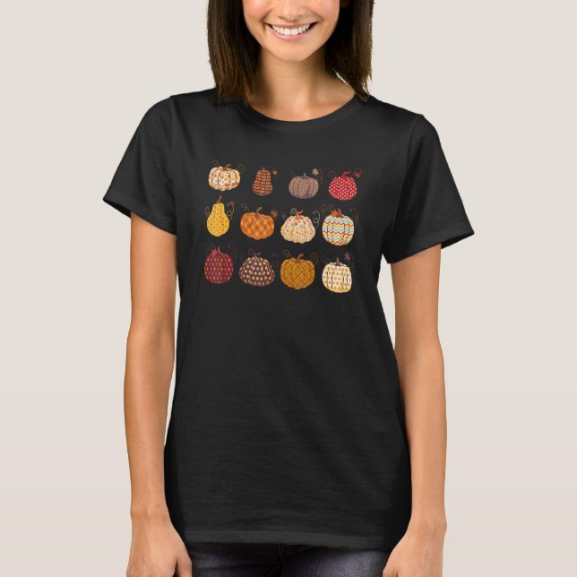 Fall Pumpkin Season Hej Pumpkin Lycklig Fall Tack T Shirt (Framsida)