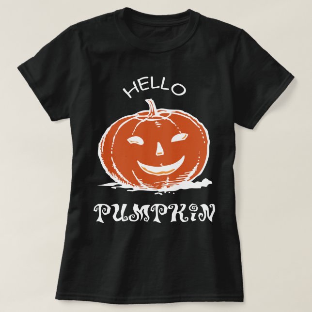 Fall Pumpkin Shirt, Höstsjöfart, Spooky Season T Shirt (Design framsida)