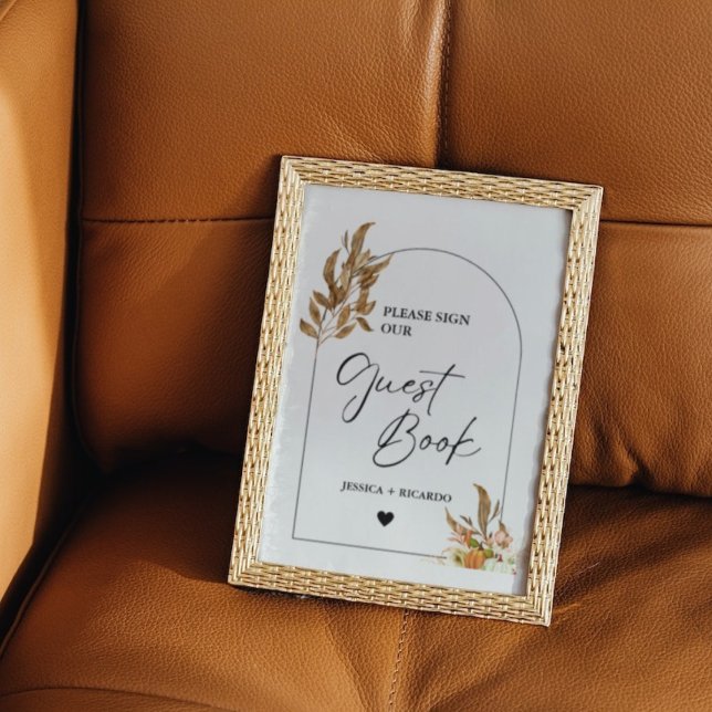 Fall Pumpkin, signera vår gäst Bok-signatur Poster (Skapare uppladdad)