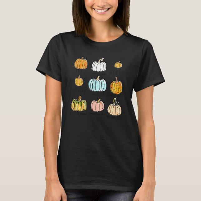Fall Pumpkin Soreties Hej Pumpkin Season Tack T Shirt (Framsida)