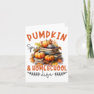 Fall Pumpkin Spice and Homeschool Life Funny Homes Kort