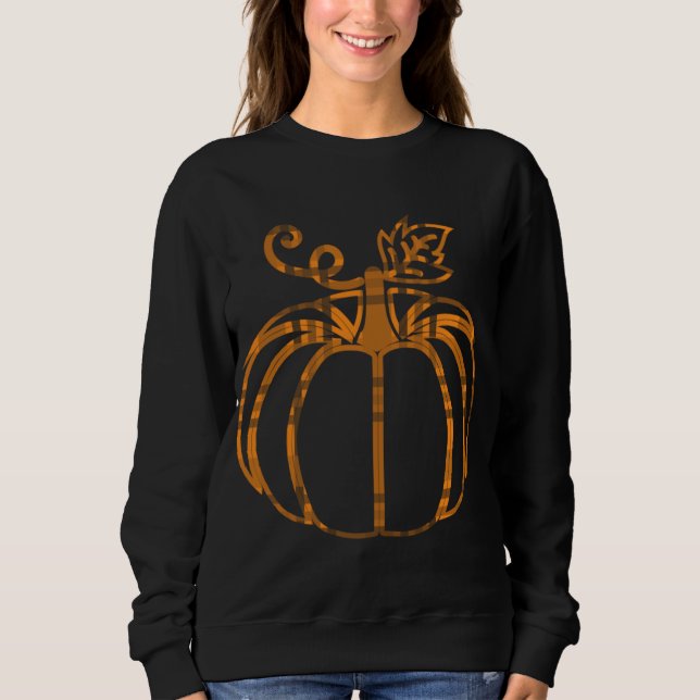 Fall Pumpkin Spice Cute Autumn Buffalo Patch Play  T Shirt (Framsida)