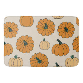 Fall Pumpkin Spice Halloween Thanksgiving Pumpkins Badrumsmatta