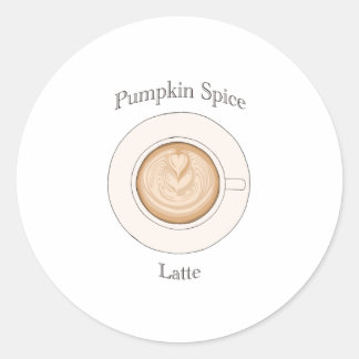 Fall Pumpkin Spice Latte Klistermärke
