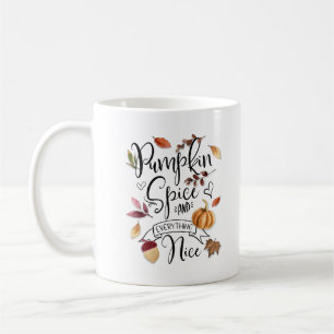 Fall Pumpkin Spice och Allt Nice Kaffemugg