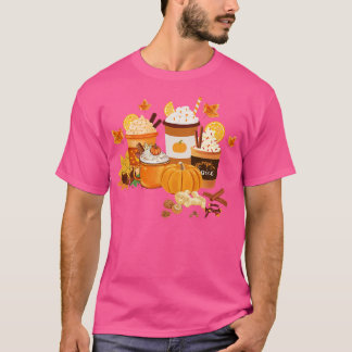 Fall Pumpkin Spice och Coffee Älskare T Shirt