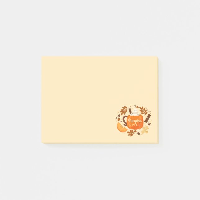 Fall Pumpkin Spice Post-it Notes (Framsida)