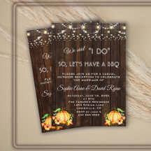 Fall Pumpkin String Ljus Wood I DO BBQ