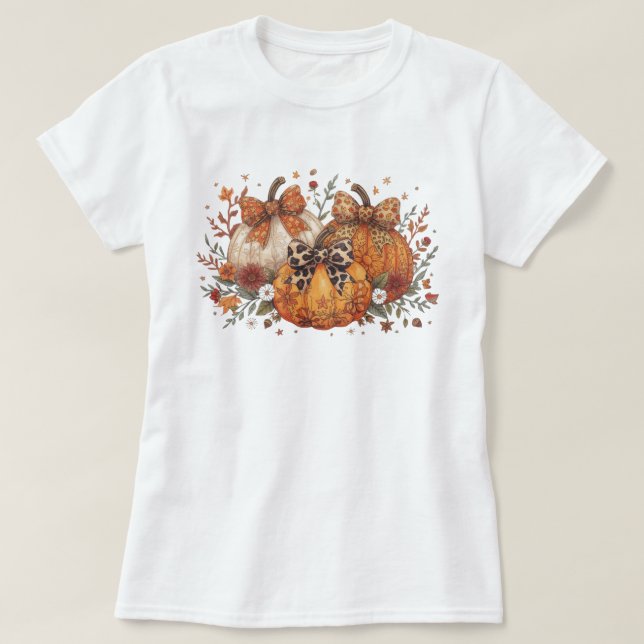 Fall Pumpkin T Shirt (Design framsida)