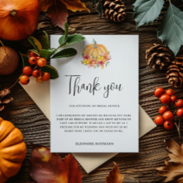 Fall Pumpkin - tack för Möhippa Card