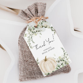 Fall Pumpkin-Tack för Möhippa Presentetikett