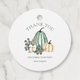 Fall Pumpkin Tack Gåvor Etiketter