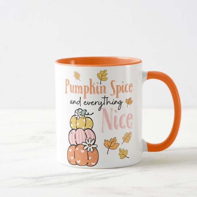 Fall/Pumpkin Theme Latte Mugg (Höger)
