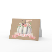 Fall Pumpkin Vift-tackkort