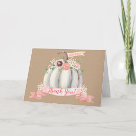 Fall Pumpkin Vift-tackkort Kort