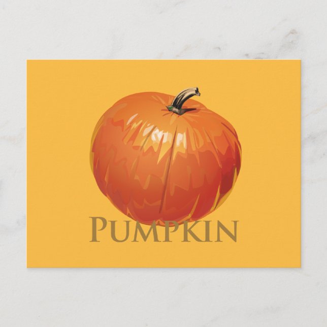 Fall Pumpkin Vykort (Framsida)