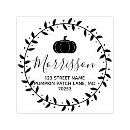 Fall Pumpkin & WAN Personlig Självfärgande Stämpel