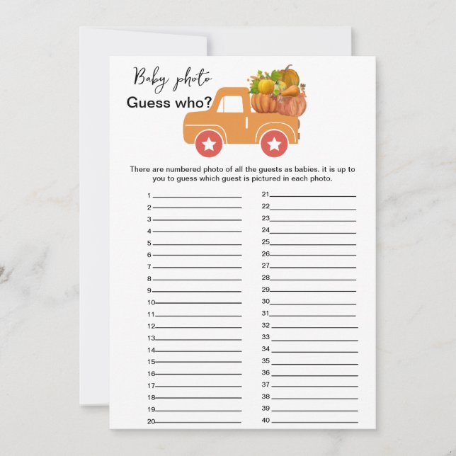 Fall pumpkindusch gissa vem som spelar (Framsida)